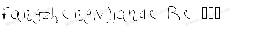 fangzhenglvjiande Re字体转换